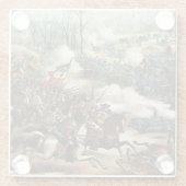 Slag om Pea Ridge Glazen Onderzetter (Achterkant)