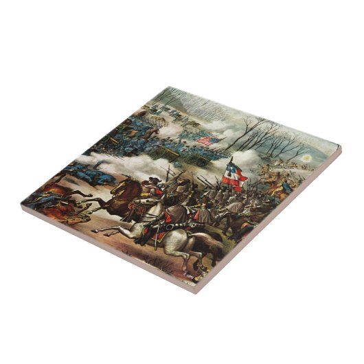 Slag om Pea Ridge Tegeltje (Zijkant)