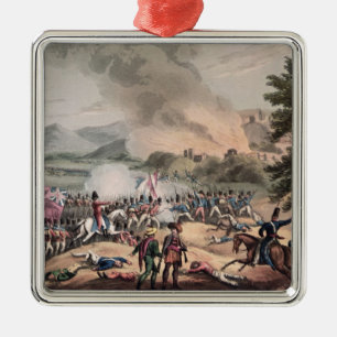 Slag om Pombal, gegraveerd door Thomas Sutherland Metalen Ornament