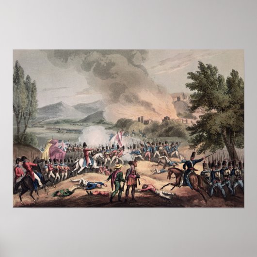 Slag om Pombal, gegraveerd door Thomas Sutherland Poster (Voorkant)