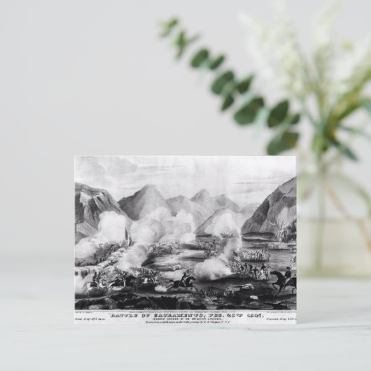 Slag om Sacramento Briefkaart (Staand voorkant)