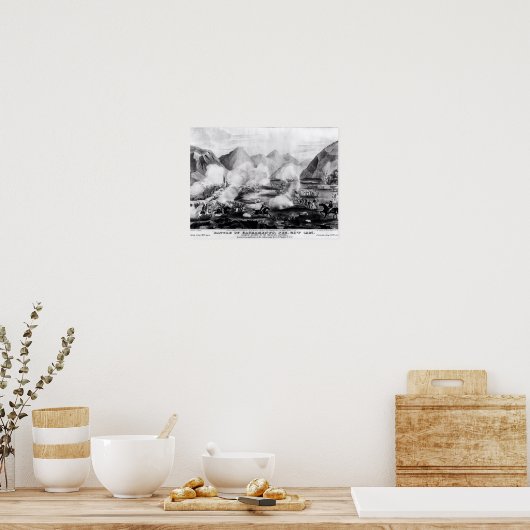 Slag om Sacramento Poster (Keuken)