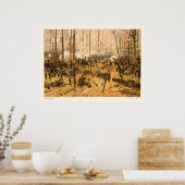 Slag om Shiloh door Thure de Thulstrup 1888 Poster (Keuken)