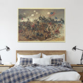 Slag om Spottsylvania door L. Prang & Co. (1887) Canvas Afdruk (Insitu (Slaapkamer))