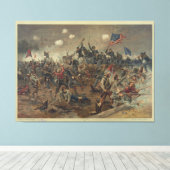 Slag om Spottsylvania door L. Prang & Co. (1887) Canvas Afdruk (Insitu (Houten vloer))