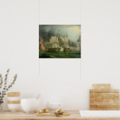 Slag om Trafalgar, 1805 Poster (Keuken)