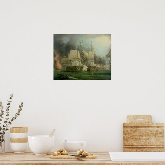 Slag om Trafalgar, 1805 Poster (Keuken)