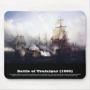 Slag om Trafalgar bij noontide Muismat