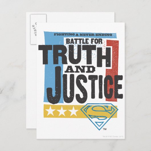 Slag om waarheid en rechtvaardigheid briefkaart (Voorkant / Achterkant)