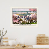 Slag op de Baton Rouge tegen 1862 Poster (Keuken)