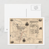 Slag op de Stones River - Civiele Oorlog Panoramie Briefkaart (Voorkant / Achterkant)