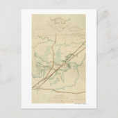 Slag op de Stones River - Panoramiek uit de burger Briefkaart (Voorkant)