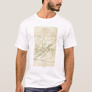 Slag op de Stones River - Panoramiek uit de burger T-shirt