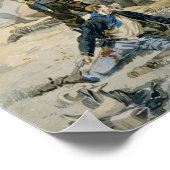 Slag op het eiland Beecher Poster (Hoek)