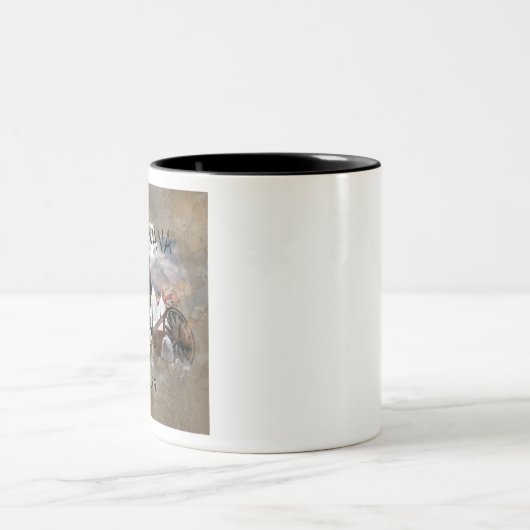 Slag op Rorkes Drift Tweekleurige Koffiemok (Center)