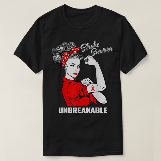 Slag overlevenden onbreekbare streeksensibilisatie t-shirt (Design voorkant)