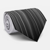 Slag penseel Vervagen B&W Stropdas (Opgerold)