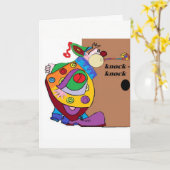 Slag-slag de Verjaardag van de Clown Kaart (Gele Bloem)