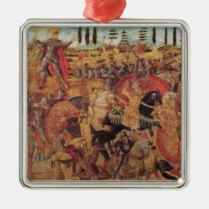 Slag tussen Darius en Alexander de Grote Metalen Ornament