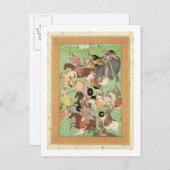 Slag tussen de troepen van Iran en Turan, illus Briefkaart (Voorkant / Achterkant)