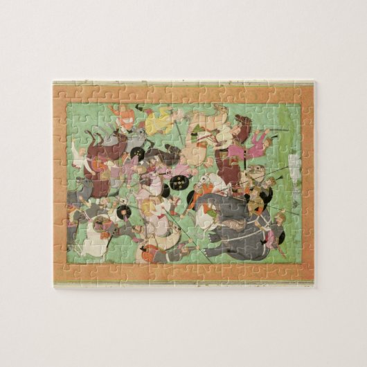 Slag tussen de troepen van Iran en Turan, illus Legpuzzel (Horizontaal)