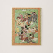 Slag tussen de troepen van Iran en Turan, illus Legpuzzel (Verticaal)