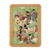 Slag tussen de troepen van Iran en Turan, illus Magneet (Verticaal)