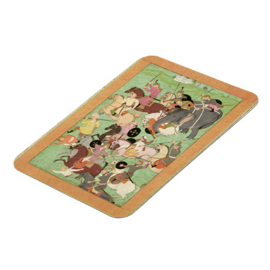 Slag tussen de troepen van Iran en Turan, illus Magneet (Linkerzijde)