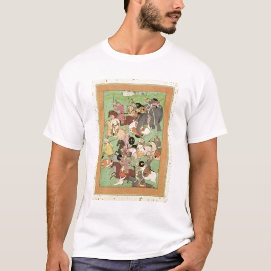 Slag tussen de troepen van Iran en Turan, illus T-shirt (Voorkant)