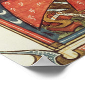 Slag tussen kruisvaarders en moslems poster (Hoek)