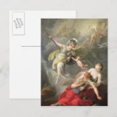 Slag tussen Minerva en Mars, 1771 Briefkaart (Voorkant / Achterkant)