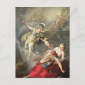 Slag tussen Minerva en Mars, 1771 Briefkaart (Voorkant)