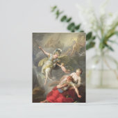 Slag tussen Minerva en Mars, 1771 Briefkaart (Staand voorkant)