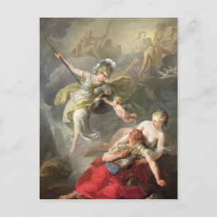 Slag tussen Minerva en Mars, 1771 Briefkaart