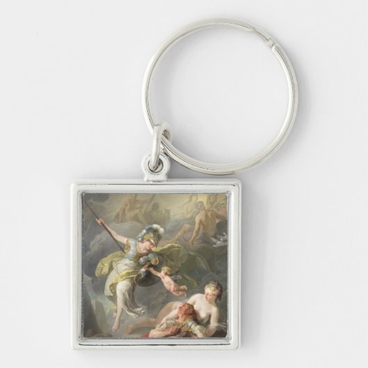 Slag tussen Minerva en Mars, 1771 Sleutelhanger (Voorkant)