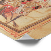 Slag tussen Mongol-stammen, 13e eeuw Poster (Hoek)