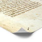 Slag tussen ridders, van Roman d'Artus Poster (Hoek)