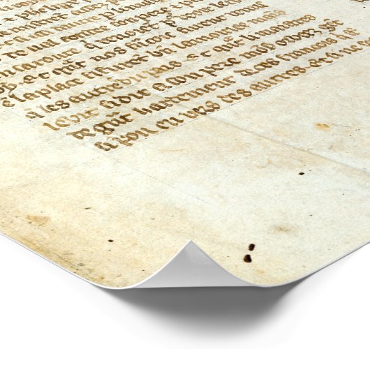 Slag tussen ridders, van Roman d'Artus Poster (Hoek)