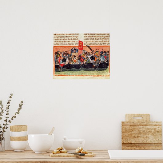 Slag tussen Romans en Gauls Poster (Keuken)