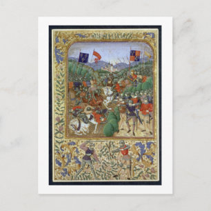 Slag van Agincourt, 25 Oktober 1415 (w/c op pap Briefkaart
