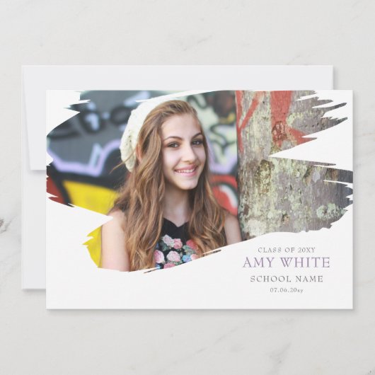 Slag van de aankondiging van het afstuderen van he (Voorkant)