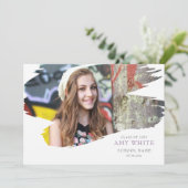 Slag van de aankondiging van het afstuderen van he (Staand voorkant)