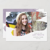 Slag van de aankondiging van het afstuderen van he (Voorkant / Achterkant)