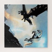 Slag van de Draak en Pegasus Legpuzzel (Horizontaal)