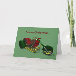 Slag van de kerstman feestdagen kaart