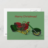 Slag van de kerstman feestdagenkaart (Voorkant / Achterkant)