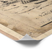  slag van de Yorktown Virginia Map (1781) Poster (Hoek)