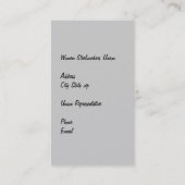 Slag van een schip verwijderen visitekaartje (Achterkant)