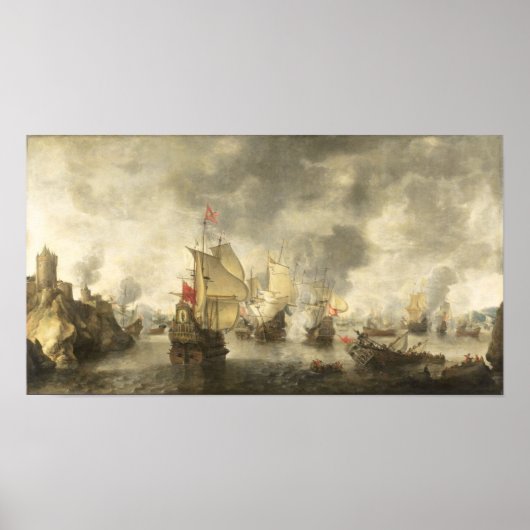 Slag van Focchies Poster (Voorkant)