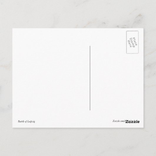 Slag van Leipzig Briefkaart (Achterkant)
